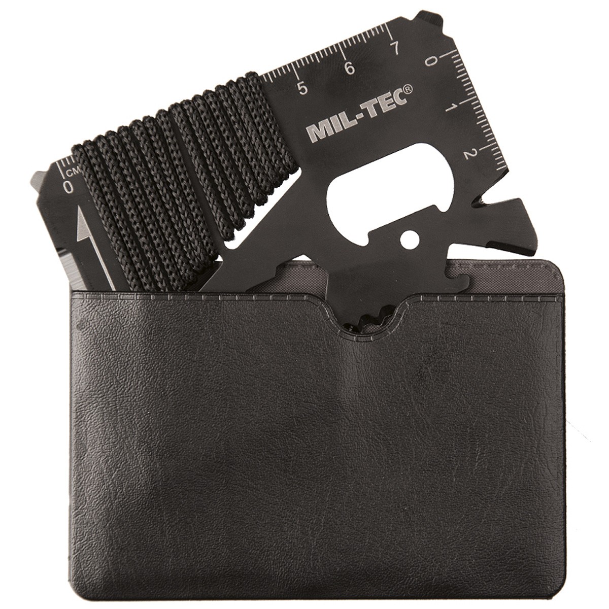Mil-Tec Survival Tool Paracord schwarz Multitool Card Multifunktionswerkzeug