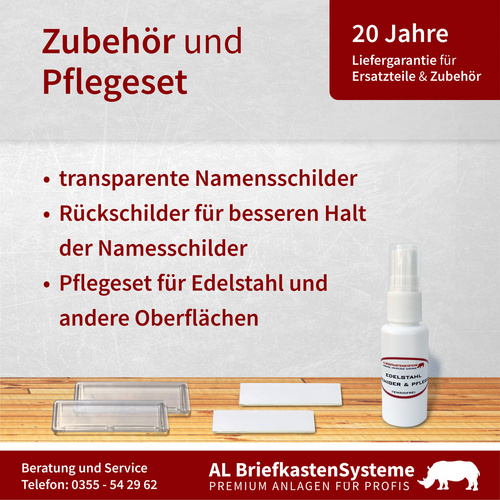 AL BRIEFKASTENSYSTEME Briefkasten, Parteien: 12, Mauerdurchwurf, BxHxT: 153,421 x 69,0 x 48,0 cm - silberfarben