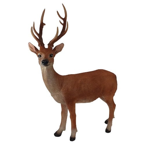 Dekofigur Hirsch 98 x 78 cm braun