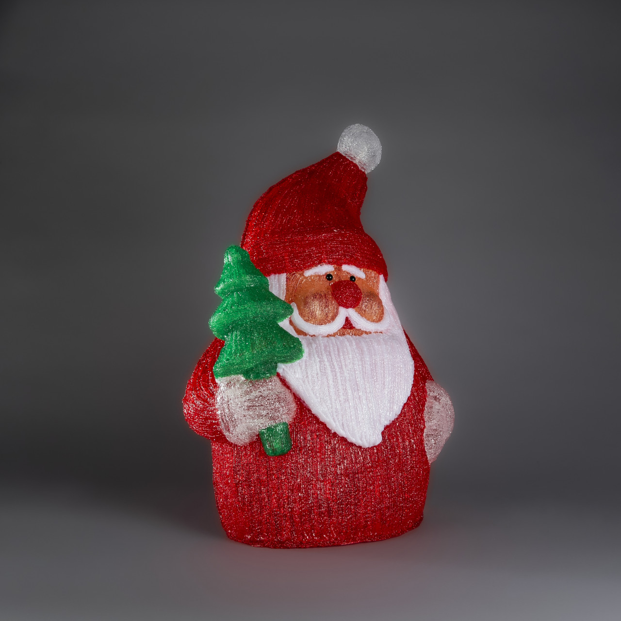 Konstsmide LED Weihnachtsdeko Weihnachtsmann flach 72 Dioden 58 cm warmweiß Bild 3