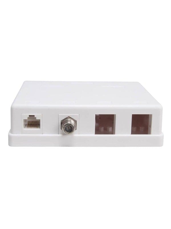 Triax Outlet box Keystone CAT6 UTP CAT6 UTP 4 ports