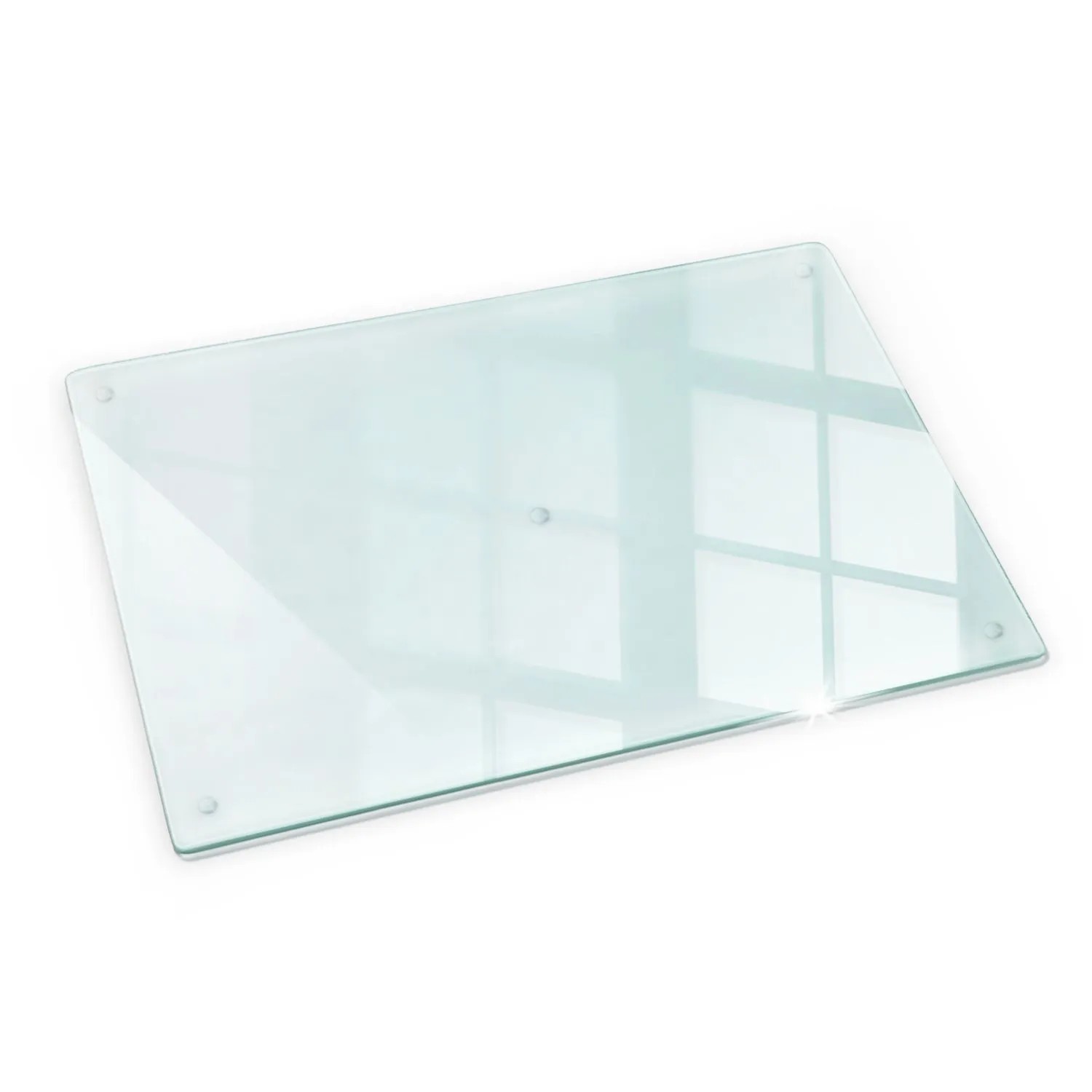 Wallfluent Herdabdeckplatte Glas Transparent 80x52 cm Ceranfeldabdeckung Abdeckplatte Ceranfeld Herd Schutzplatte