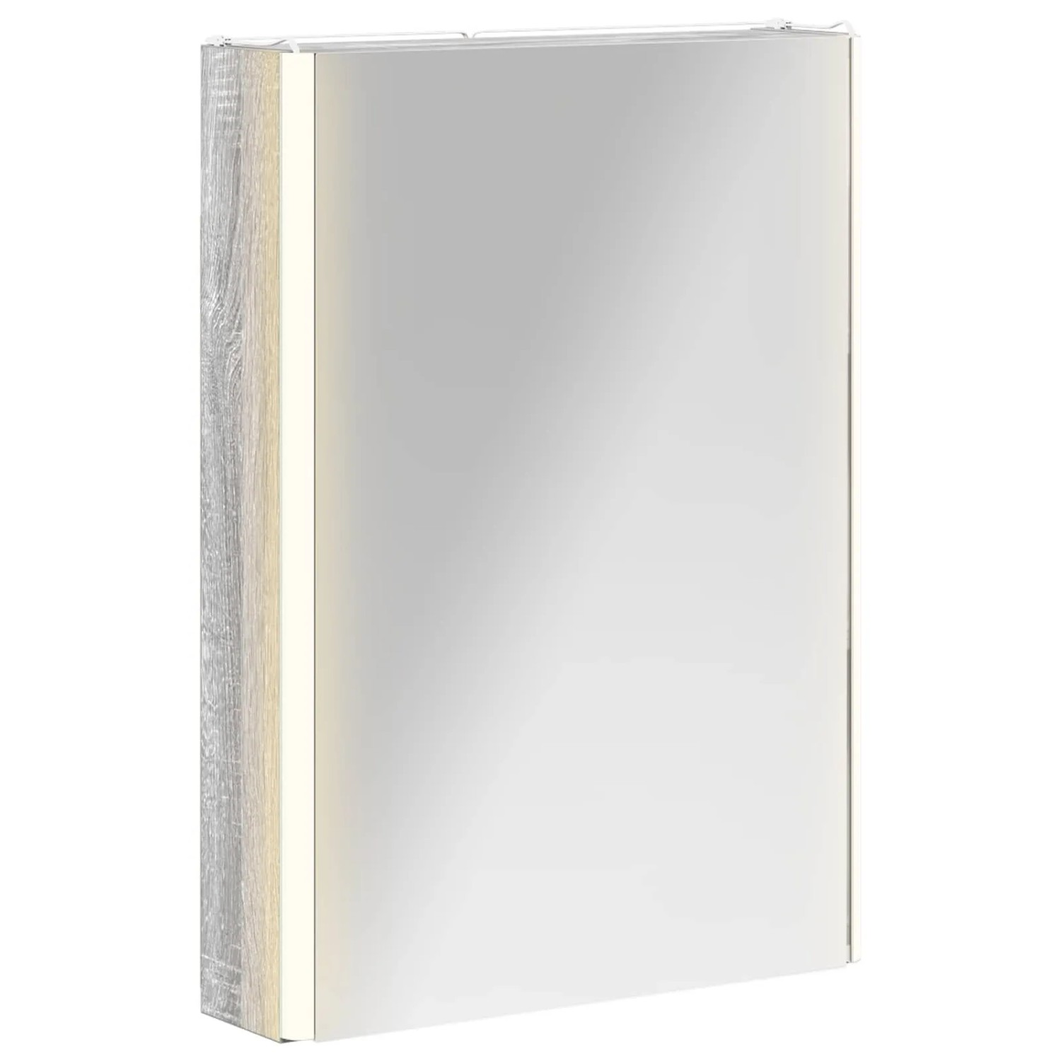 vidaXL Badezimmerspiegelschrank Graues Sonoma 43 x 11,5 x 60,5 cm 889228
