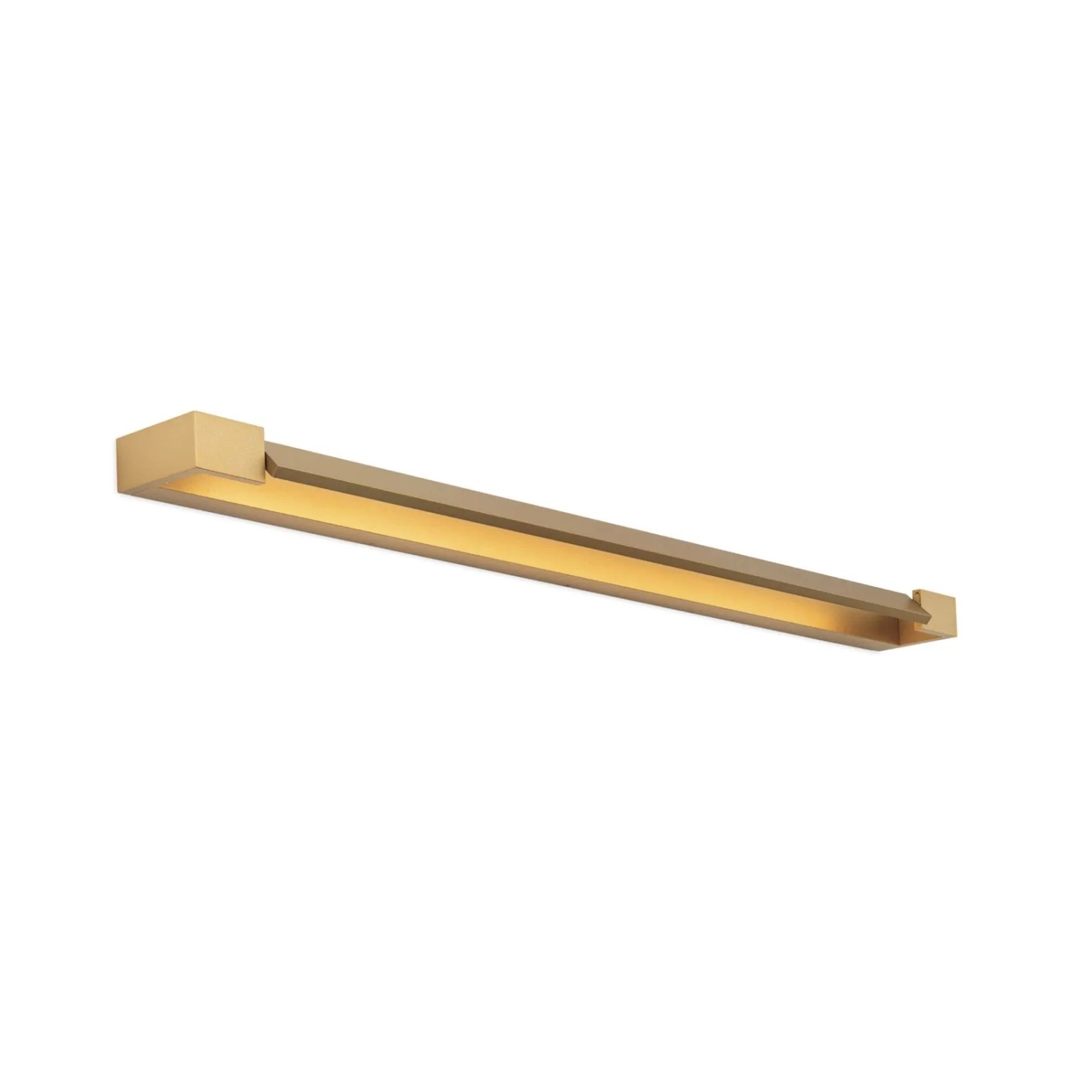 Orion Leuchten LED Spiegelleuchte Mit Reflektor 90cm IP44 3000K 2200lm Gold Matt