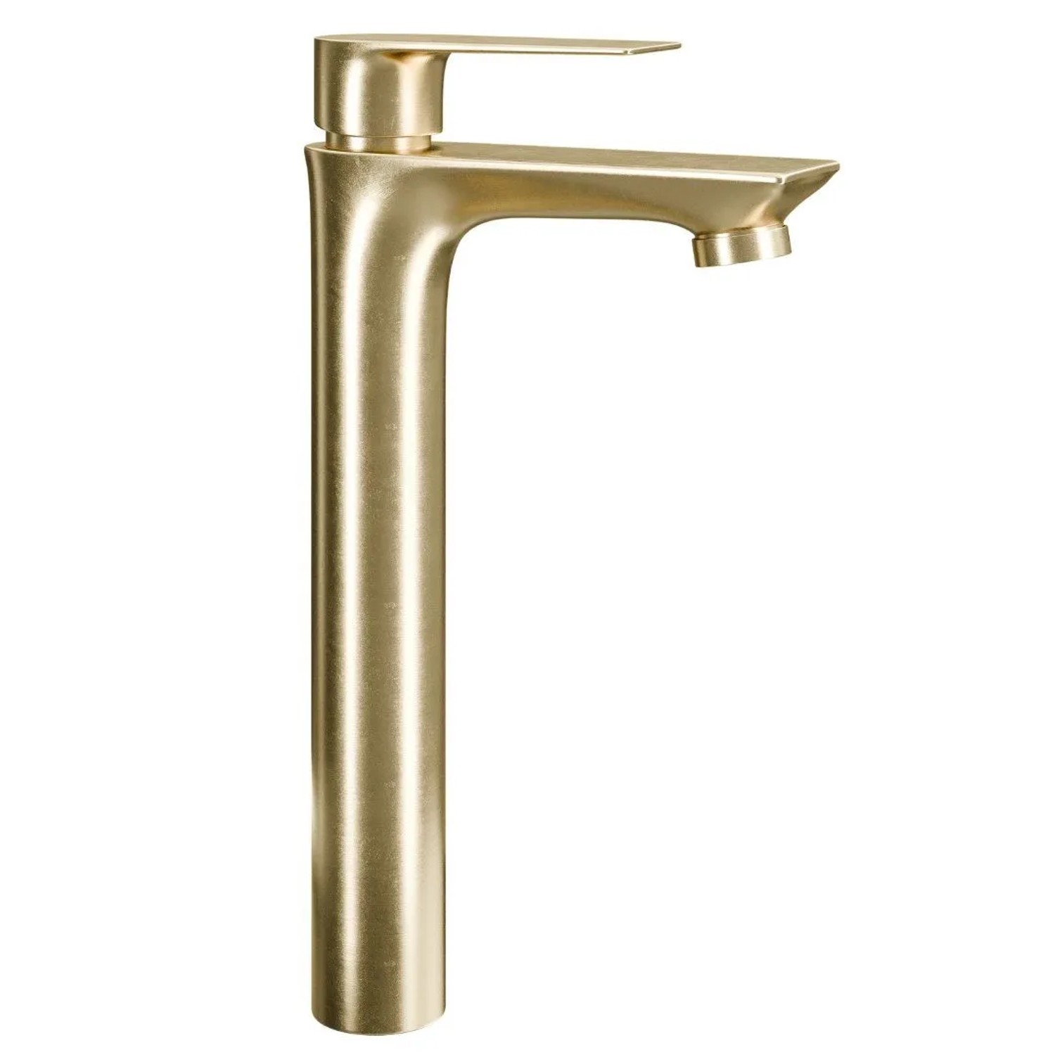 Planetmöbel Einhebelmischer Waschtischarmatur 29 cm Gold Brush Keramikkartusche