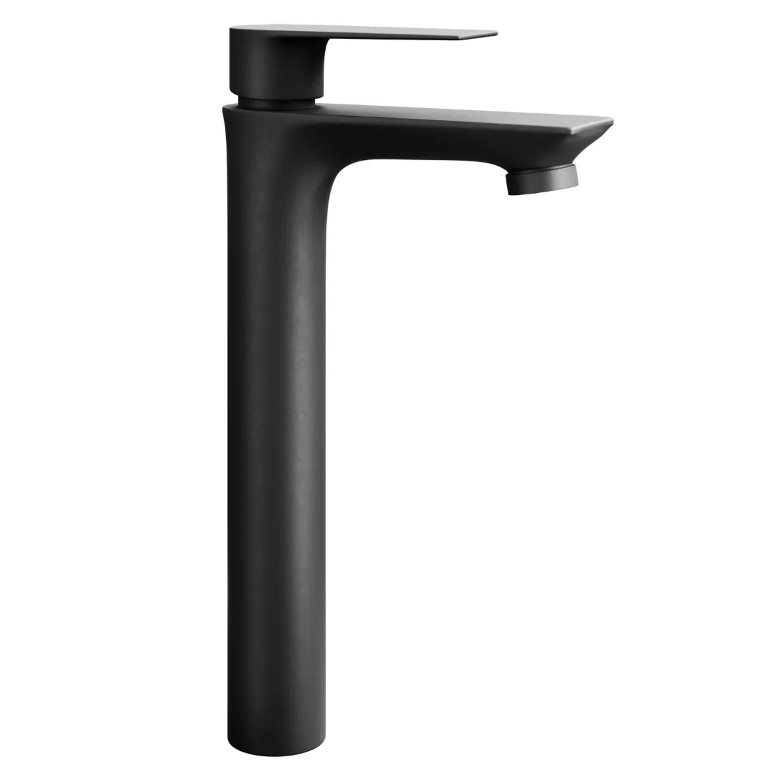 Planetmöbel Einhebelmischer Waschtischarmatur 29 cm Matt Schwarz Keramikkartusche
