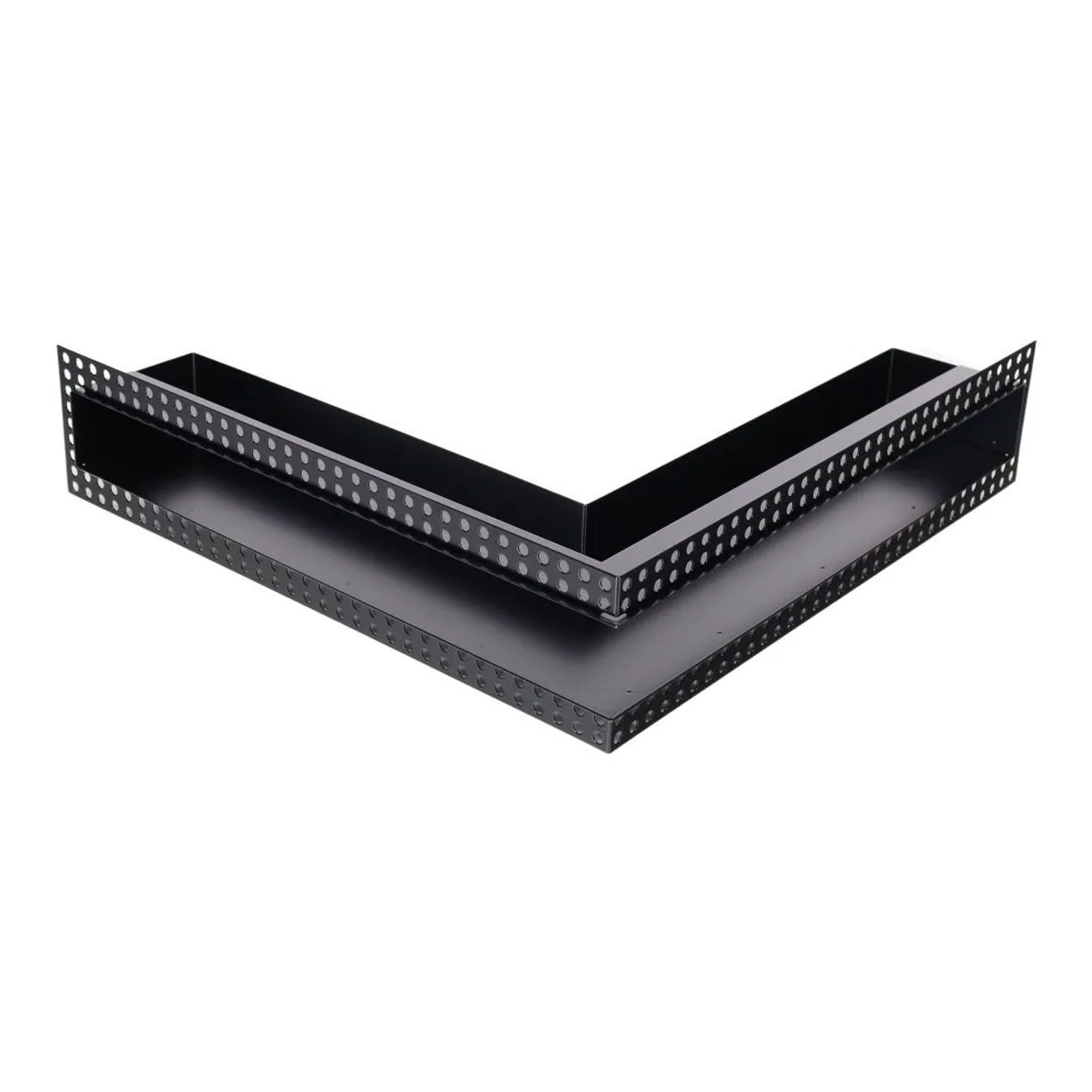 Subtiel Luftleiste Open Air DOT Ecke 50 cm Schwarz