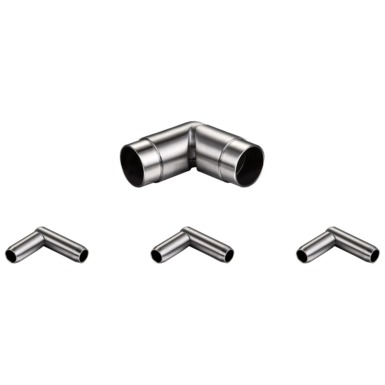 AICA Geländerverbinder Set 304 Edelstahl Winkelverstellbar Für 3 Querriegel