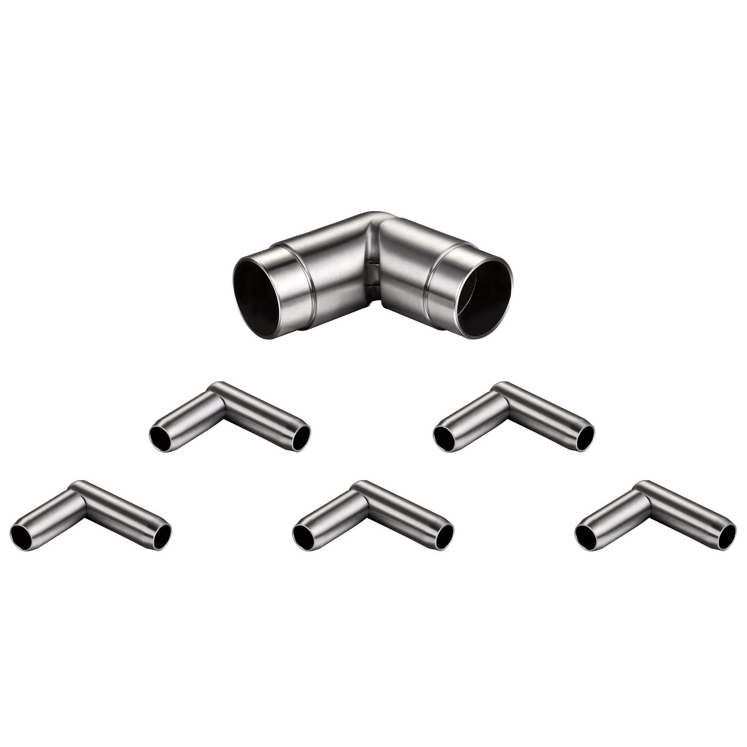 AICA Geländerverbinder Set 304 Edelstahl Winkelverstellbar Für 5 Querriegel