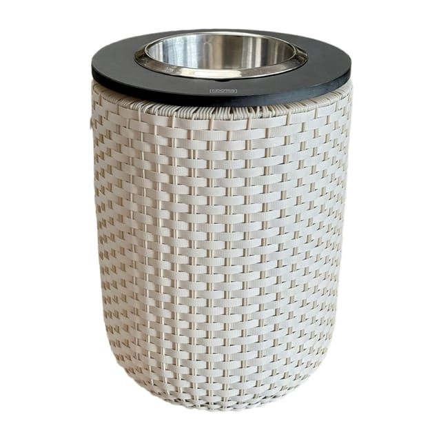 COOTAB Cooler Table London 4-in-1 Loungetisch mit Edelstahl-Kühler Champagner-Schwarz
