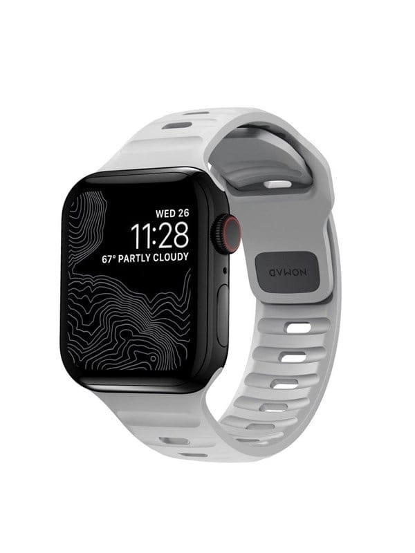 Nomad Sport Strap S/M - grey - Apple Watch 9/8/7 (41mm)/6/SE/5/4 (40mm)/3/2/1 (38mm)