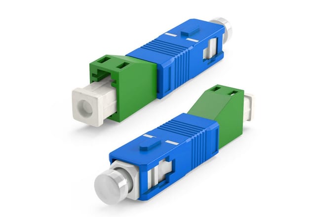 hb-digital LWL Adapter LC/APC Buchse auf SC/UPC Stecker Simplex