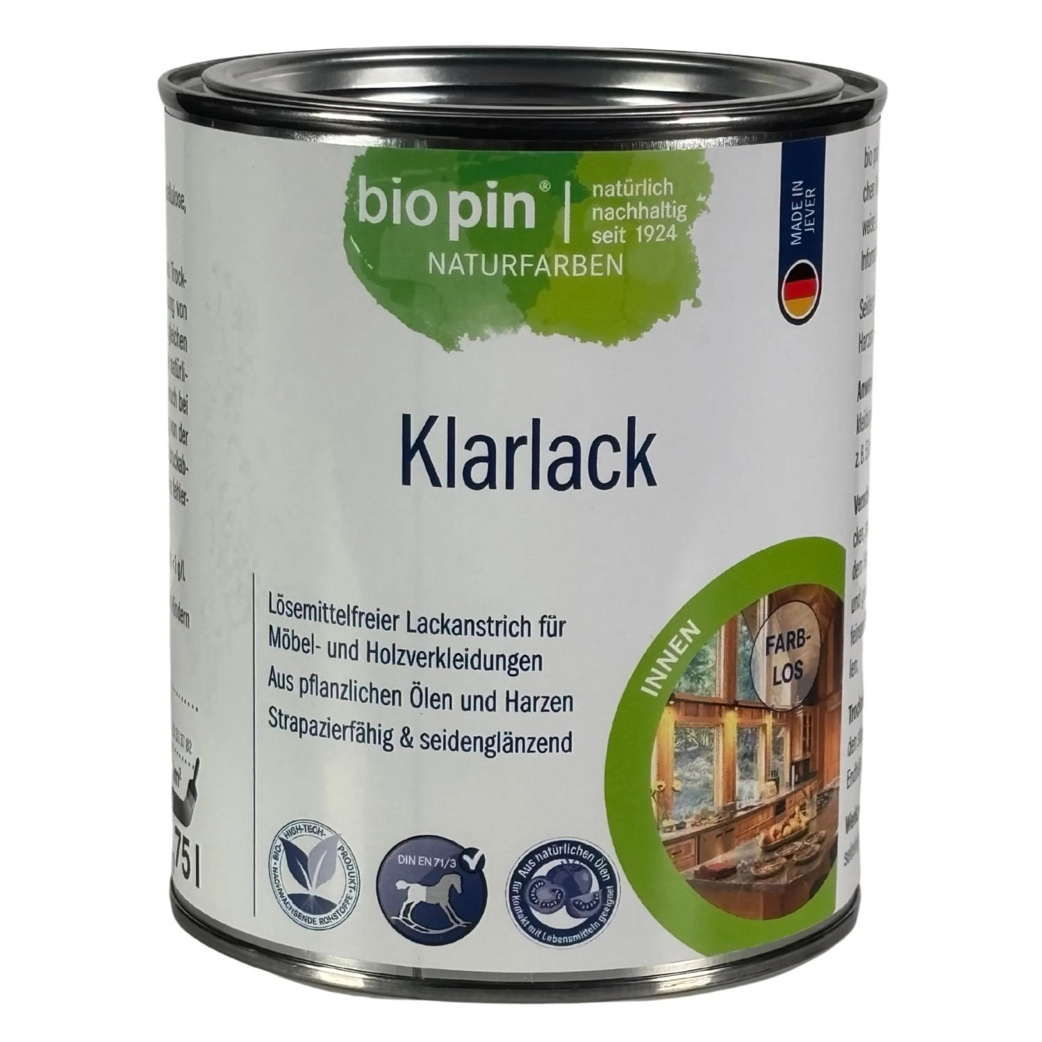 Biopin Klarlack Farblos 0,75,