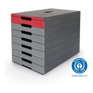 Durable Schubladenbox IDEALBOX PRO 7 rot