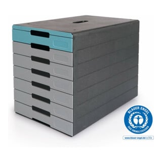 Durable Schubladenbox IDEALBOX PRO 7 blau