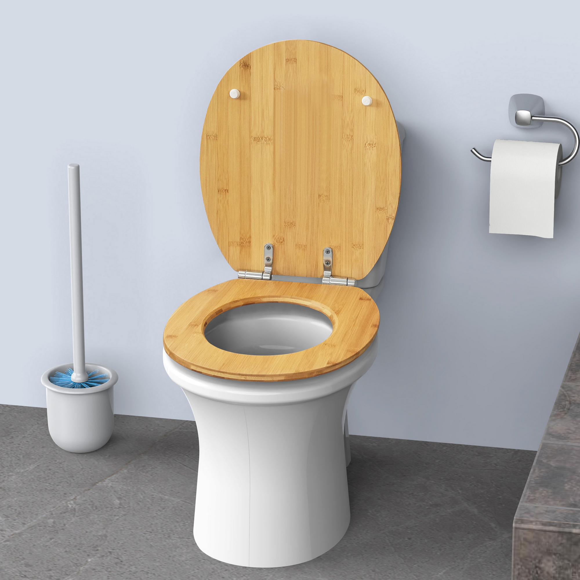 toom WC-Sitz 'Toronto' mit Absenkautomatik bambus natur