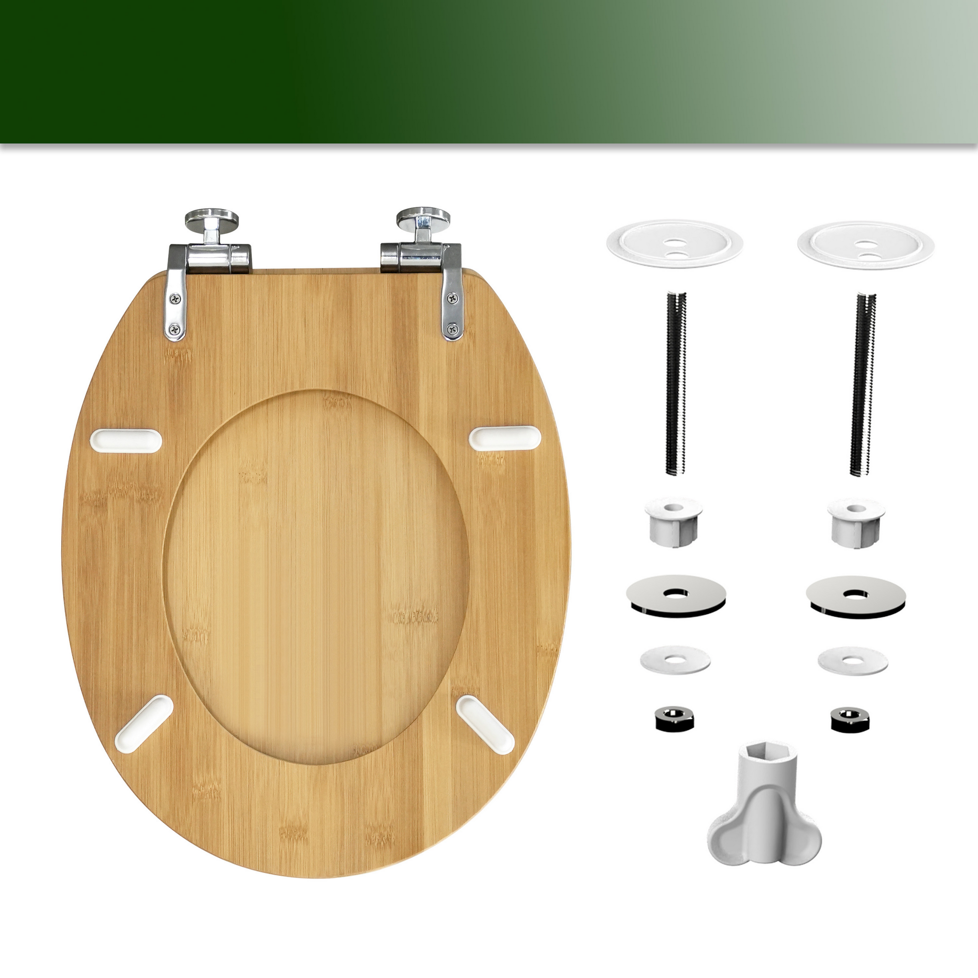 toom WC-Sitz 'Toronto' mit Absenkautomatik bambus natur Bild 2