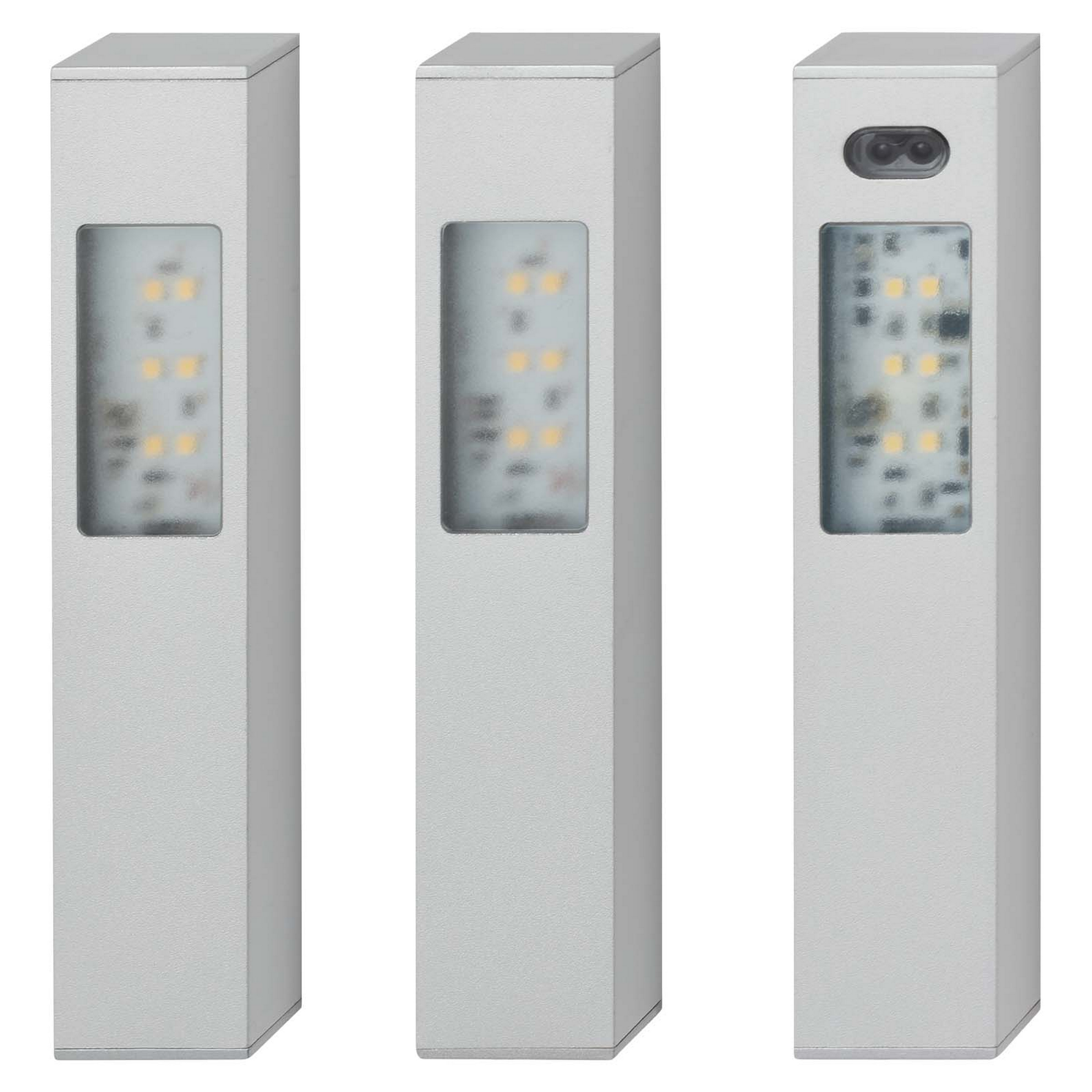 Telefunken LED-Unterbauleuchtenset 'Thot' 2,5 W 180 lm neutralweiß 16 x 1,5 x 16 cm 3 Stück