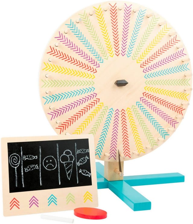 Small Foot - Wooden Wheel of Fortune 4 pcs.