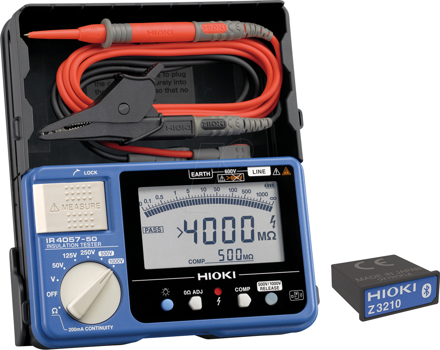 HIOKI IR4057-90 - Digitaler Isolationstester IR4057-90, bis 1000 V, Bluetooth