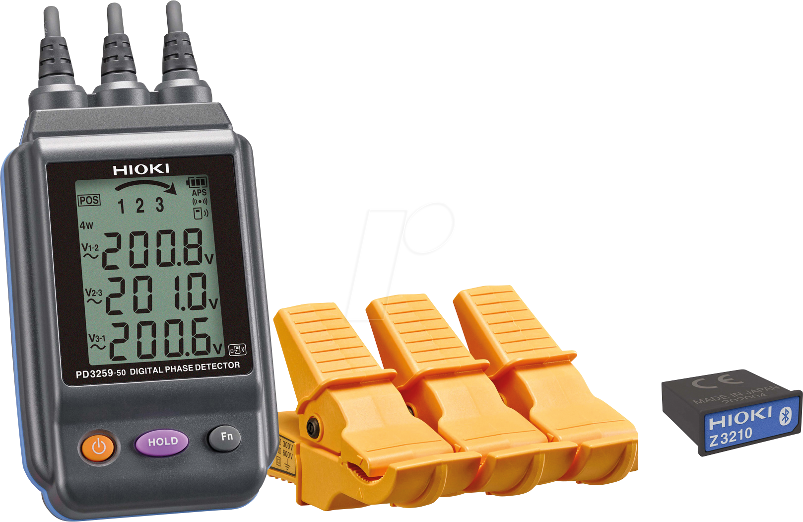 HIOKI PD3259-90 - Drehfeldprüfer, digital, 90 - 520 V AC, Bluetooth