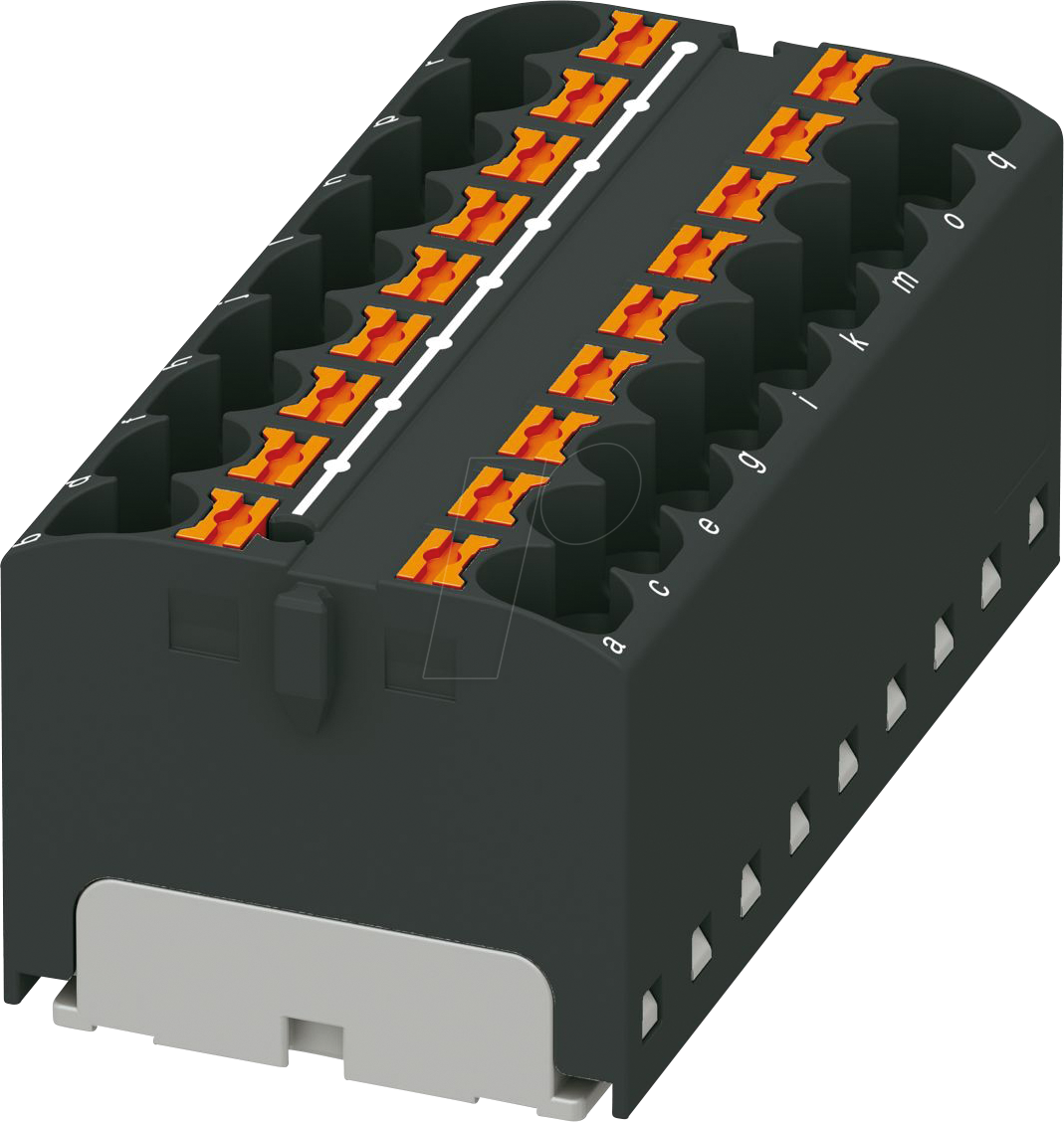PHOE 3273848 - Verteilerblock PTFIX, 18x4, schwarz