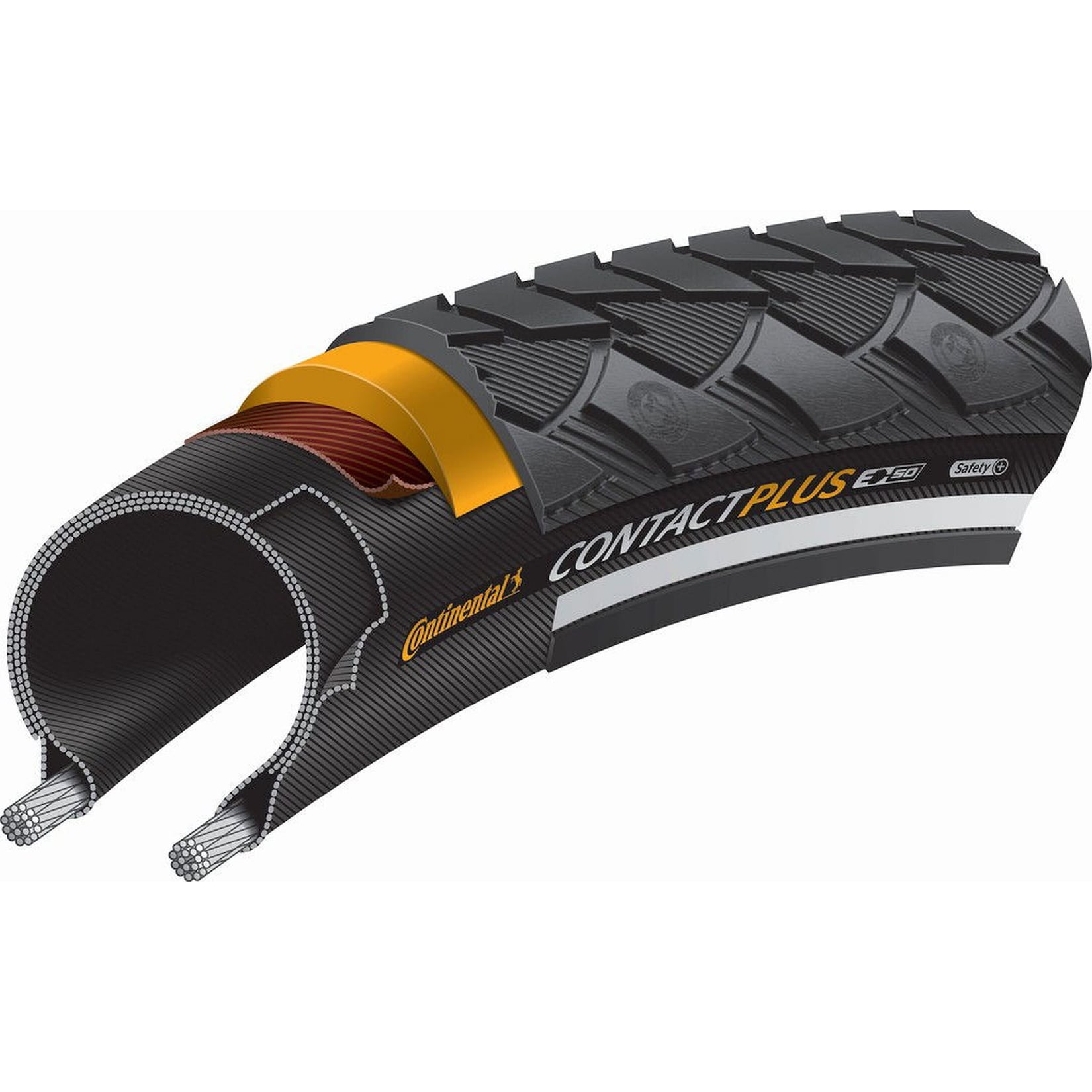 Fahrradreifen Contact Plus 2er-Set, 28x1.60" 42-622