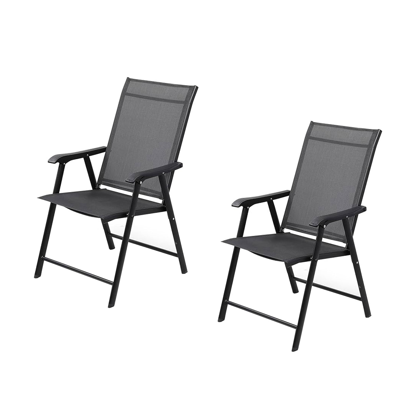 HTI-Living Gartenstühle 2 Stück Grau