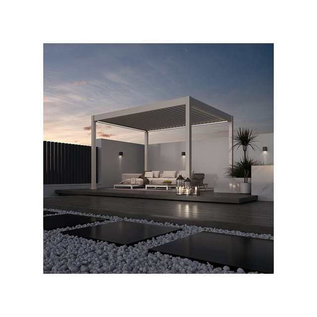 Weide Deluxe Plus Elektr. Terrassenüberdachung Alu Led 3X4 M