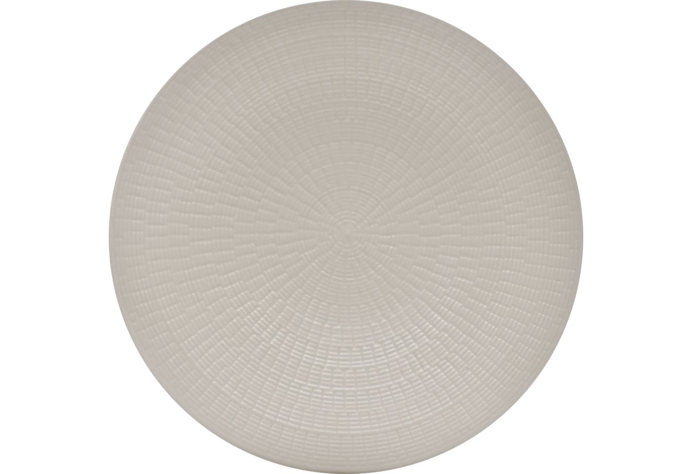 Echtwerk 12-teiliges Vintage Tafelservice, "Blanka" Nature-Design, für 4 Personen, Stilvolles Geschirrset mit Struktur aus Steingut mit 4 x Speiseteller, 4 x Beilagenteller, 4 x Suppenteller, Creme Bild 2
