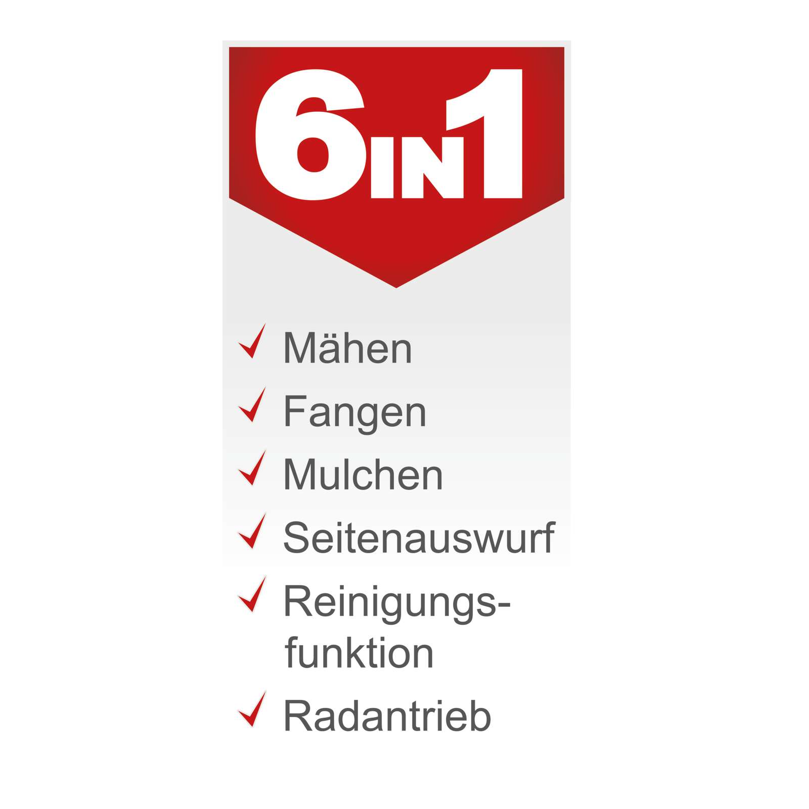 Benzinrasenmäher MS161-46 Scheppach - 46 cm Schnittbreite Radantrieb | Mulchfunktion | 55L Fangbox | inkl. Öl und 2. Messer Bild 4