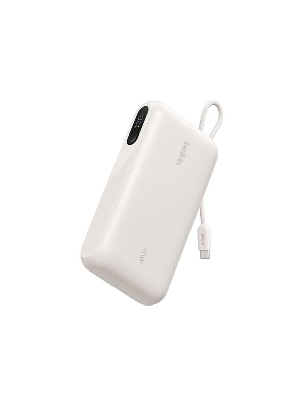 Belkin BoostCharge power bank - with integrated cable and display - 2 x USB-C USB - 45 watt - 20000 mAh