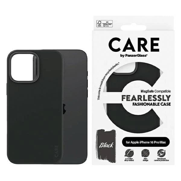 CARE by PanzerGlass Case Fashion Black MagSafe iPhone 16 Pro Max