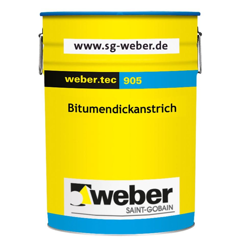 weber Kellerabdichtung weber.tec 905 Bitumendickanstrich, 10 l