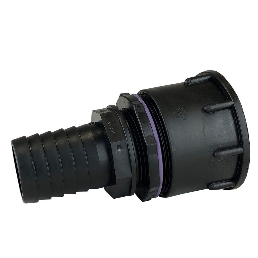 Wellker IBC Adapter S60x6 auf Schlauchtülle, 38 mm (1 1/2 Zoll)