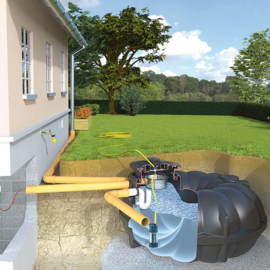 Rewatec NEO Basic Gartenanlage Zisterne, 13000 l