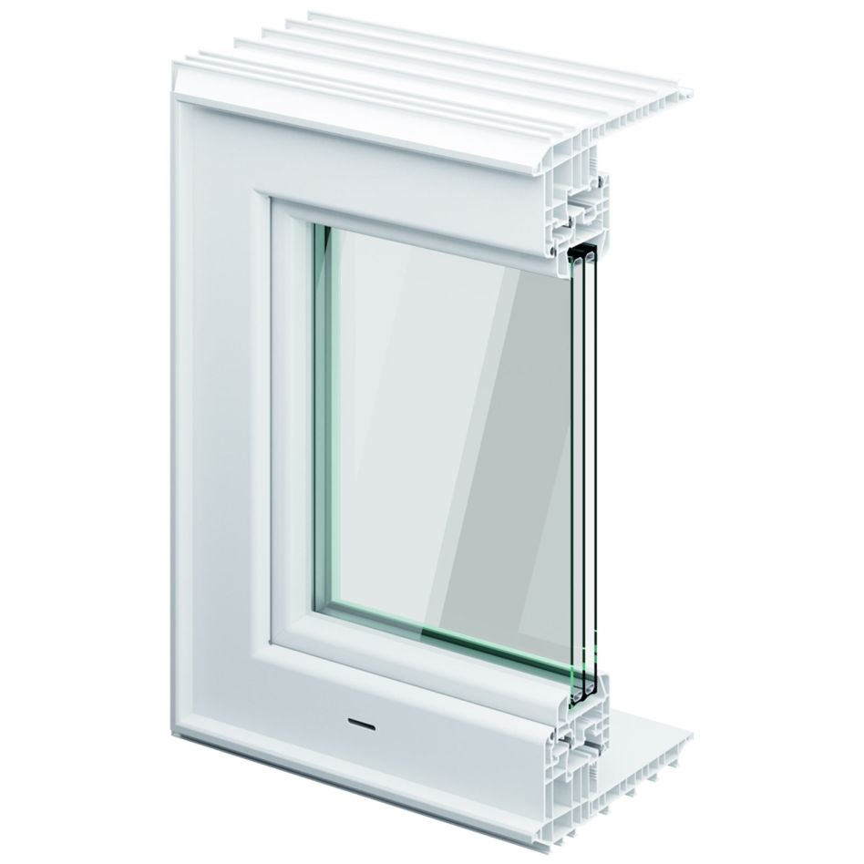 ACO Therm 3.0 Leibungskellerfenster Standard für Fertigteilwerk mit 3-fach WSG, Anschlag links, 40 cm,90x75 cm