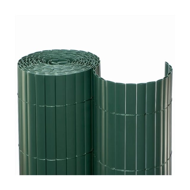 NOOR Sichtschutzmatte PVC Grün Sichtschutzzaun, 1x10 m