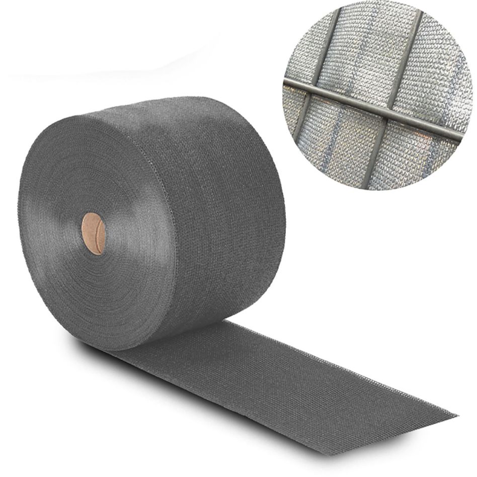 NOOR Sichtschutzstreifen Doppelstabzaun Textil silber RAL 9006 günstig