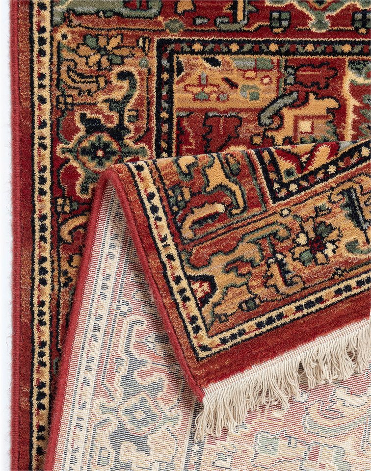 THEKO Wollteppich Saharna 2886, rechteckig, Höhe: 10 mm, reine Wolle, Orient-Optik, mit Fransen