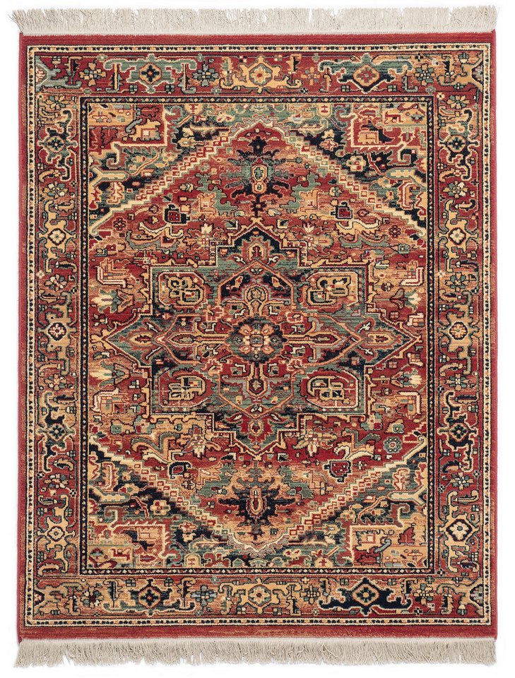 THEKO Wollteppich Saharna 2886, rechteckig, Höhe: 10 mm, reine Wolle, Orient-Optik, mit Fransen Bild 2