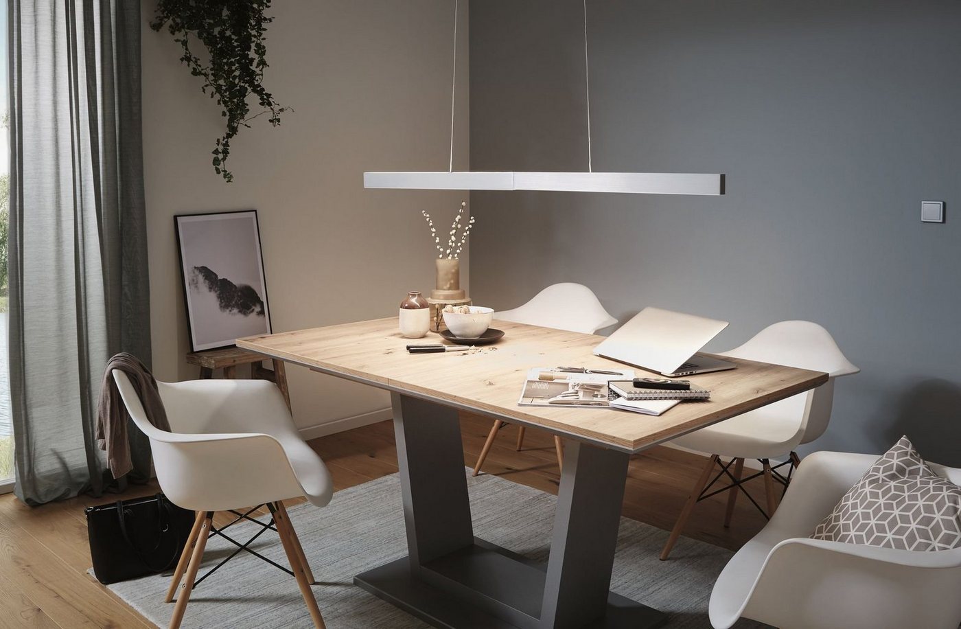 Paulmann LED Pendelleuchte Aptare, Dimmfunktion, LED fest integriert, Warmweiß, LED-Modul, dimmbar, 230 V Bild 4