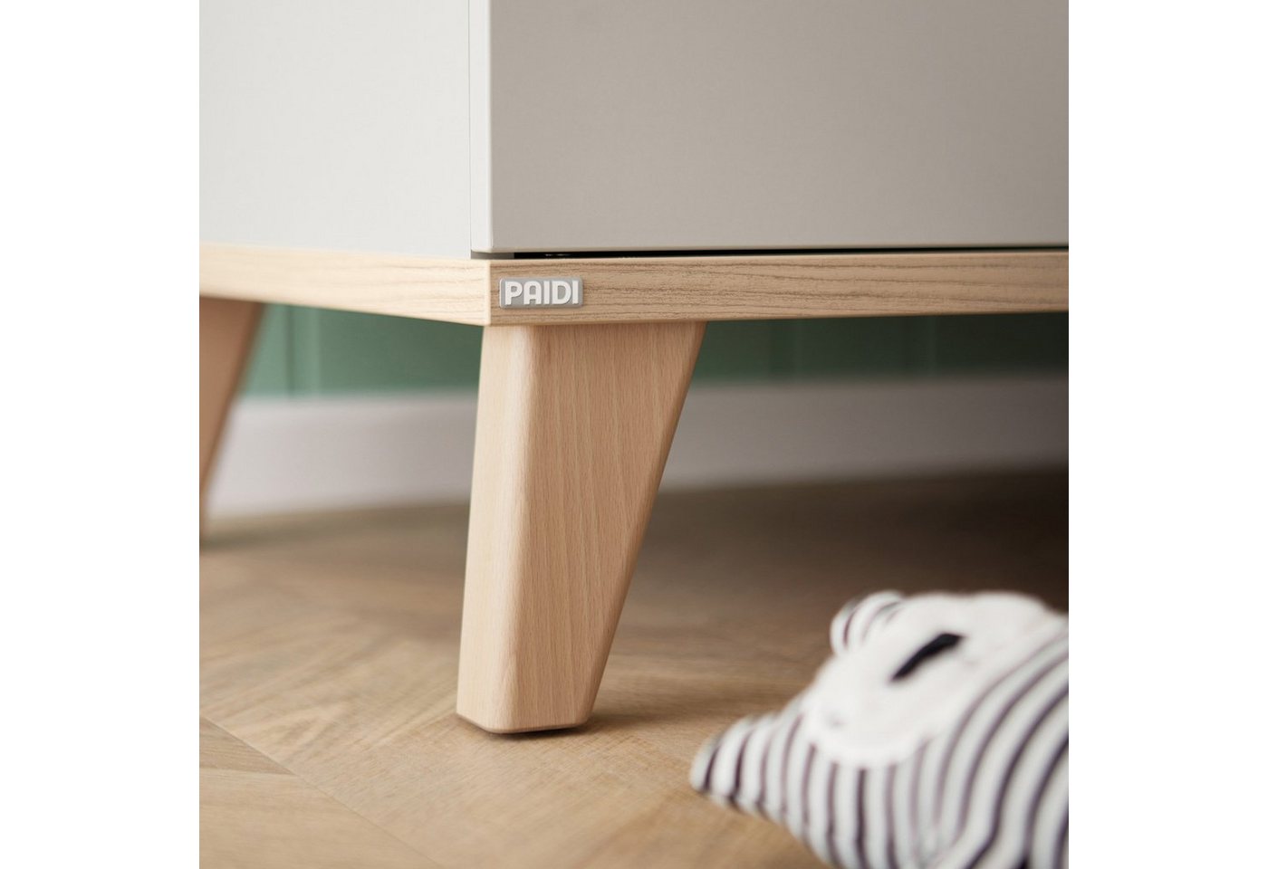 PAIDI Standregal FIENE in Grau, 2 Türen mit Soft-Close, 6 Fächer, stabiles und langlebiges Regal aus Holz, geprüfte Qualität Bild 3