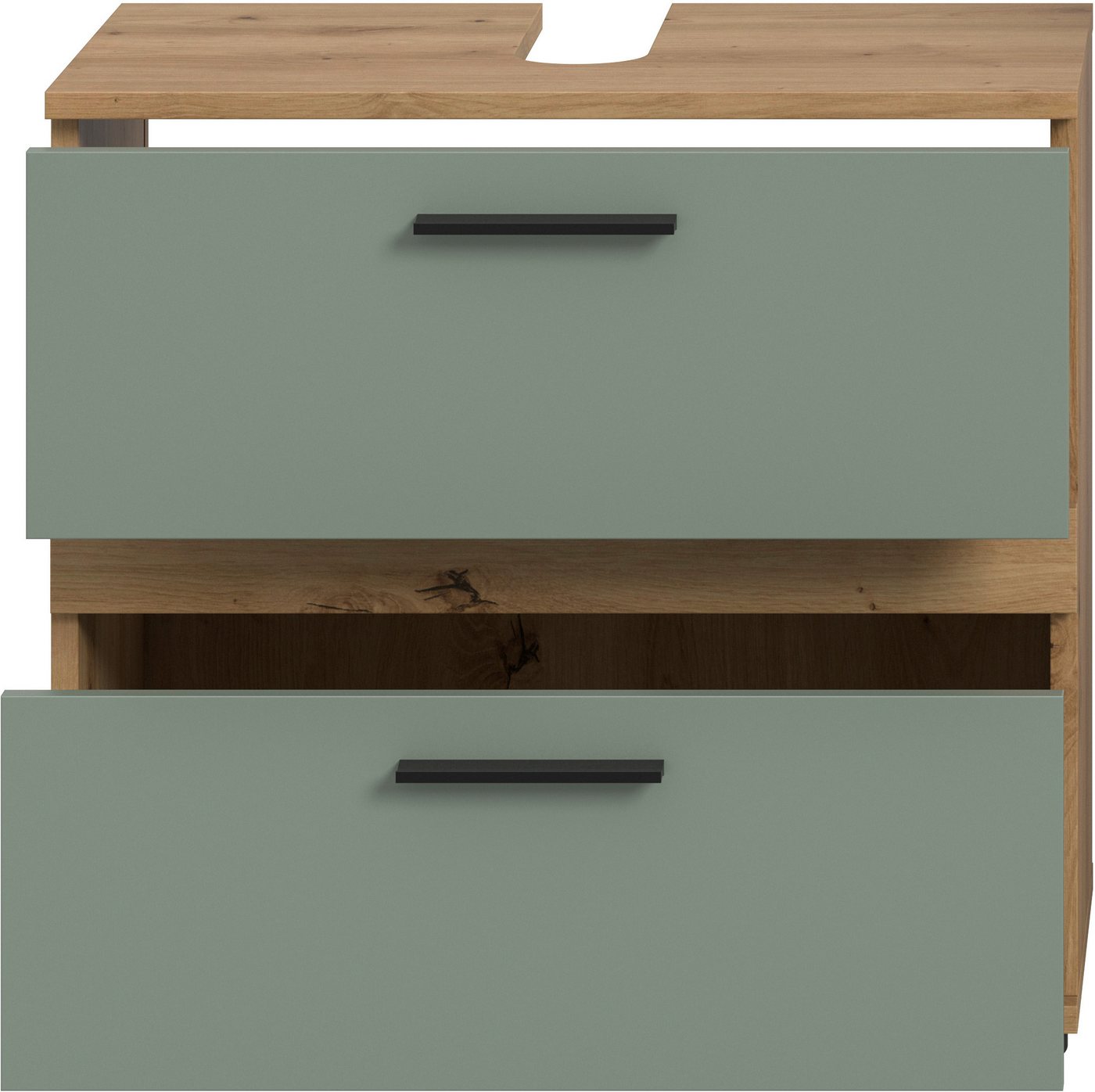 welltime Waschbeckenunterschrank LUCCA, Breite 60 cm, 2 Schubkästen, hochwertige MDF Front
