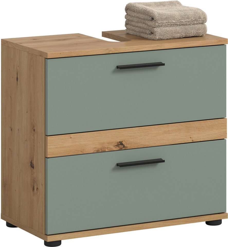 welltime Waschbeckenunterschrank LUCCA, Breite 60 cm, 2 Schubkästen, hochwertige MDF Front Bild 4