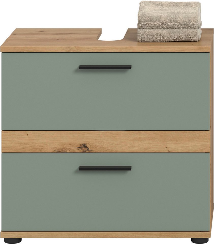welltime Waschbeckenunterschrank LUCCA, Breite 60 cm, 2 Schubkästen, hochwertige MDF Front Bild 5
