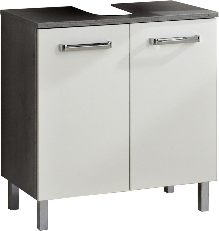 Saphir Waschbeckenunterschrank mit Siphonausschnitt Bild 3