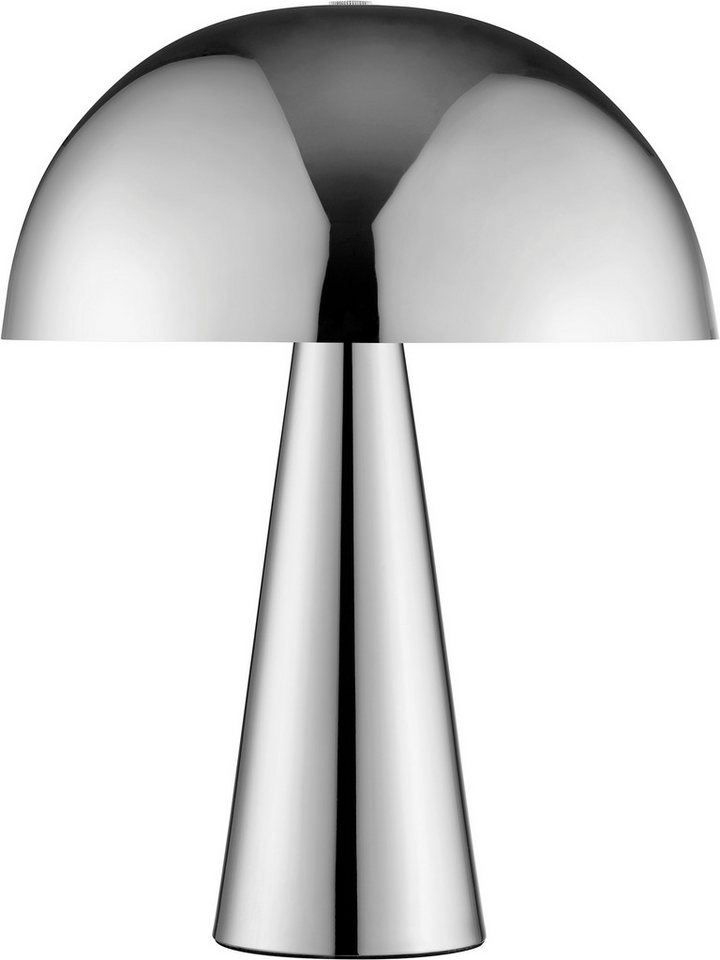 Brilliant Tischleuchte Sigrun, ohne Leuchtmittel, Pilz Tischleuchte, 33 cm, Ø 25 cm, E14, max. 20 W, Metall, chromfarben Bild 2