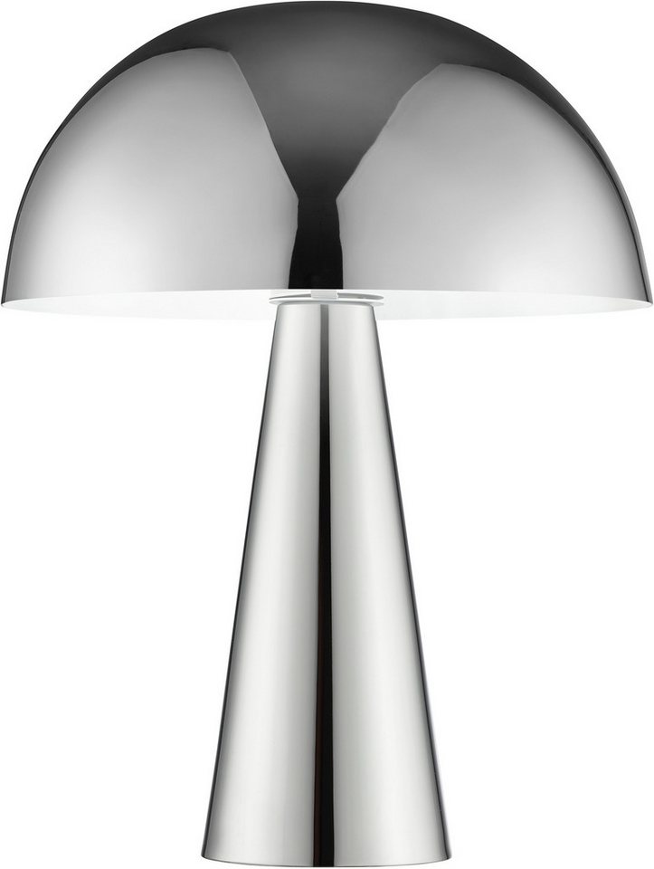 Brilliant Tischleuchte Sigrun, ohne Leuchtmittel, Pilz Tischleuchte, 33 cm, Ø 25 cm, E14, max. 20 W, Metall, chromfarben Bild 4