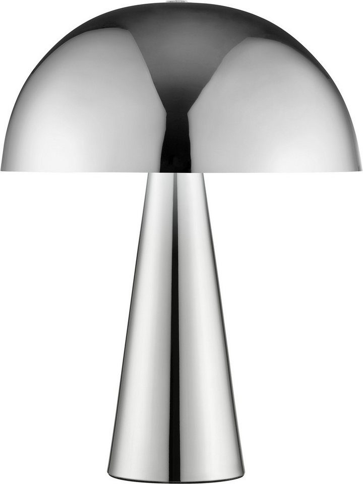 Brilliant Tischleuchte Sigrun, ohne Leuchtmittel, Pilz Tischleuchte, 33 cm, Ø 25 cm, E14, max. 20 W, Metall, chromfarben Bild 5